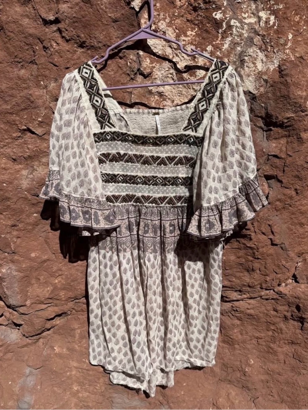 Free People Beaded Mini Dress